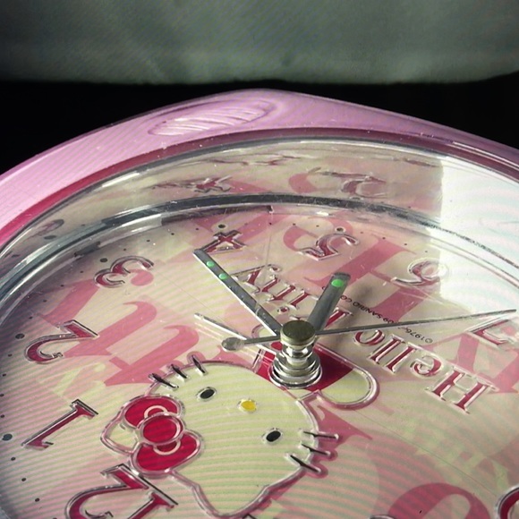 Vintage Sanrio Hello kitty clock Light up snooze battery operated lot of 2 - Picture 11 of 12